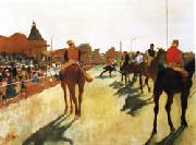 Edgar Degas Race Horses before the Stands oil painting